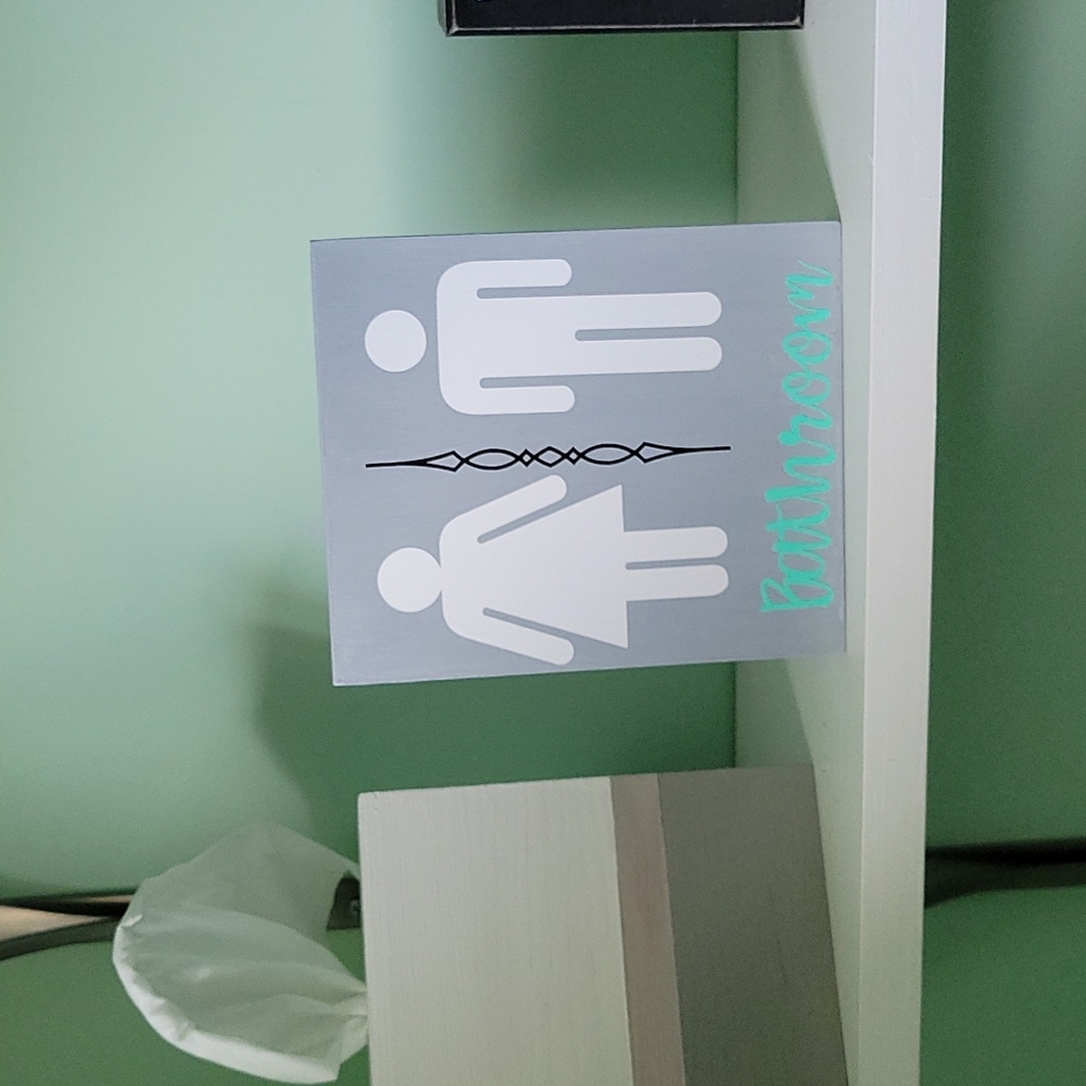 Bathroom sign